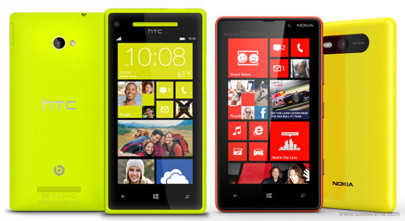 Nokia     HTC   HTC WP 8X